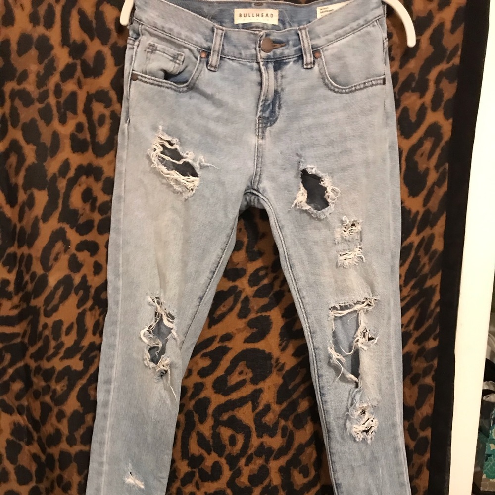 Ripped Skinny Boyfriend Jeans